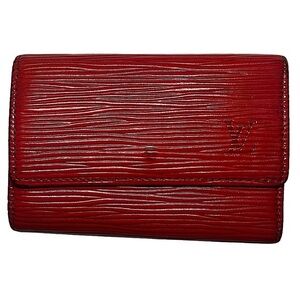 Louis Vuitton Red Epi Leather Key Wallet